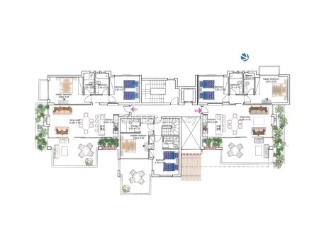 New three bedroom apartment in Germasogeia privileged area - 2