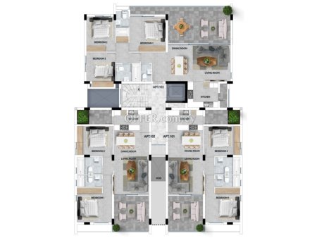 New three bedroom apartment in Krasa area of Larnaca - 8