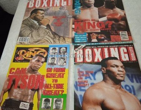 16 collectable Mike Tyson cover boxing magazines. - Main Photo