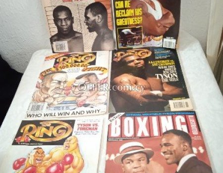 16 collectable Mike Tyson cover boxing magazines. - 2
