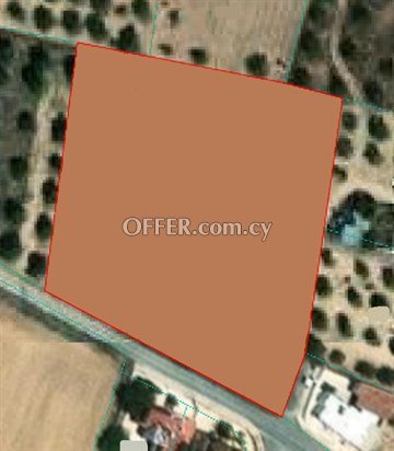 Large Residential Piece Of Land 8630 Sq.M.  In Athienou, Larnaka