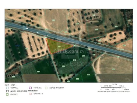 1292m2 Residential Land for sale in Nisou near Solomou Gardens - 1