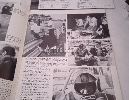 Rare Magazine tribute to Mike Hailwood plus golden Honda post cards and a photo. - 4