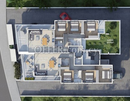 3 Bedroom Penthouse in Kato Polemidia Limassol - 3
