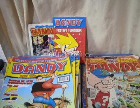 Box of old 55 dandy and 43 Beano British comics. - Main Photo