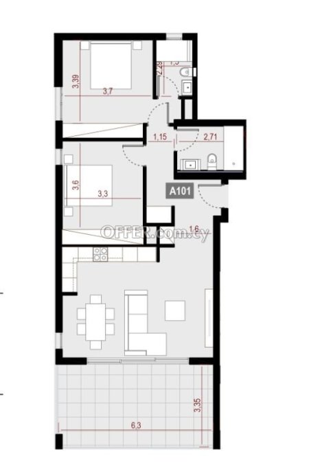 Apartment (Flat) in Potamos Germasoyias, Limassol for Sale - 2