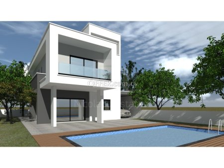 New modern three bedroom villa with pool in Souni area of Limassol