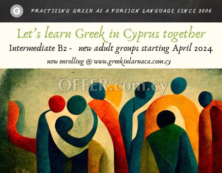 Learn + Speak Greek in Cyprus, April 2024 (photo 1)