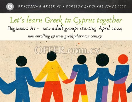 Learn + Speak Greek in Cyprus, April 2024