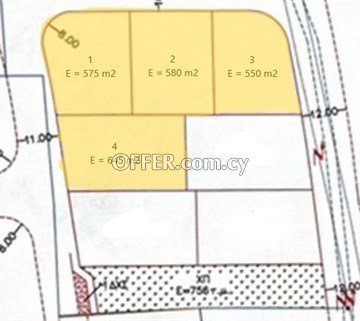 Under Division Plot Of 645 Sq.m.  In Geri, Nicosia