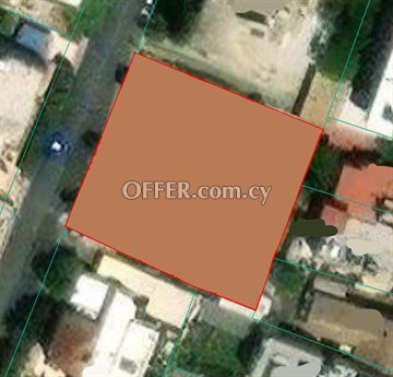 Residential Plot Of 837 Sq.M. In Α Privilege Location In Strovolos, Ni