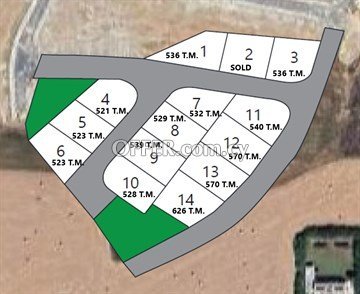 Under Division Plot Of 539 Sq.m.  In Geri, Nicosia- Nera Latsia Lyceum - 1