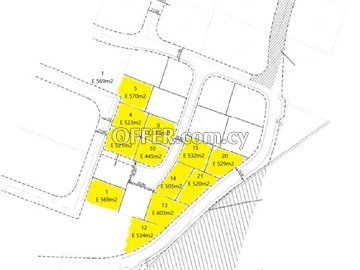 Under Division Plot From Of 523 Sq.m.  In Lakatameia, Nicosia