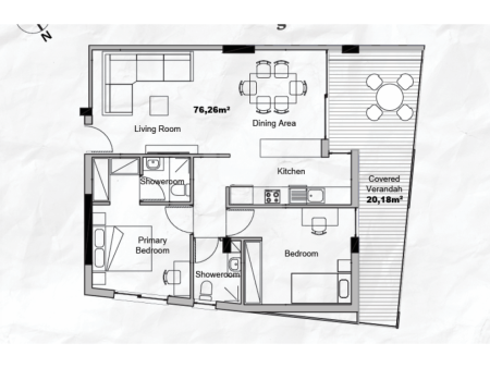 New two bedroom apartment in Archangelos area near Stelmek - 2