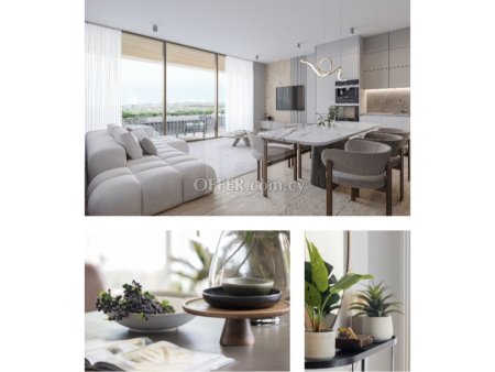 Luxury three bedroom penthouse with roof garden for sale in Agia Phyla. two minutes from motorway Under construction. - 4