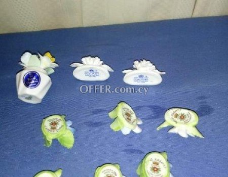 9 vintage English miniatures flower porcelain, Royal addenly, Coalport, doulton. - 5