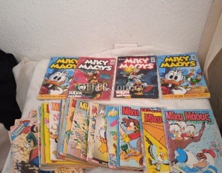 30 παλαιά κόμικς Μίκυ μάους αριθμών τευχών από 1000-1600