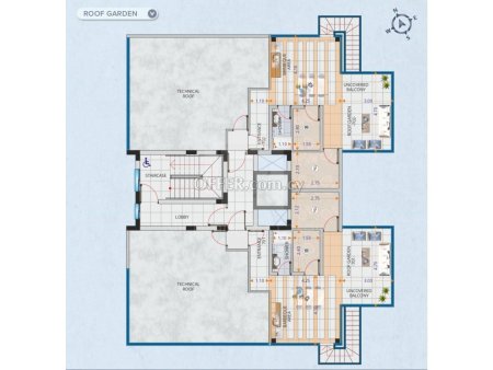 New two bedroom apartment on the 6th floor in the prestigious Marina area in Larnaca - 2