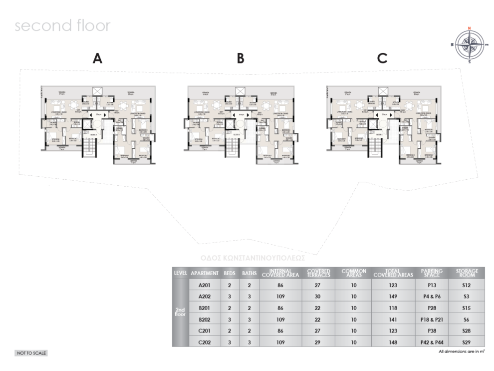 New three bedroom Ground floor apartment in Aglantzia area Nicosia - 3