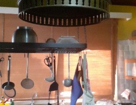 Wood and copper ceiling lamp - 2