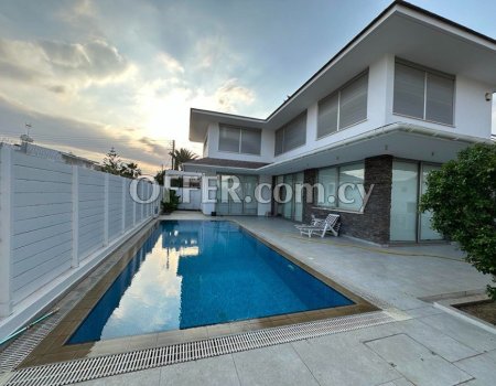 For Rent, Four-Bedroom Luxury Detached House in Lakatamia