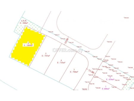 Huge plot of 1004 m2 in Deftera lapatsa for a bargain price - 1