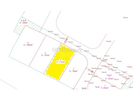 Big plot of 735m2 in Deftera lapatsa for a bargain price - 1