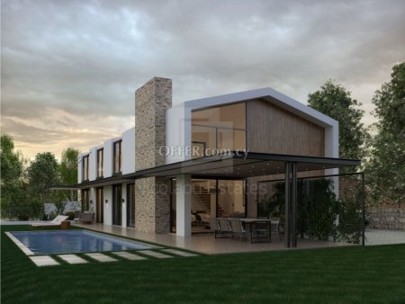 Large parcel of land with ready plans and building permit Akrounta Limassol Cyprus