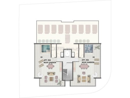 New two bedroom apartment with roof garden in the heart of Mackenzie area Larnaca - 6