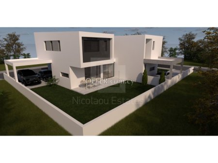 New three bedroom semi detached house in Deftera Lapatsa area Nicosia