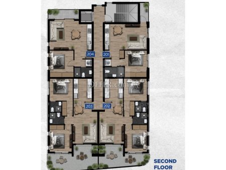 Brand New Two Bedroom Apartments for Sale close to the University of Cyprus in Aglantzia Nicosia - 8
