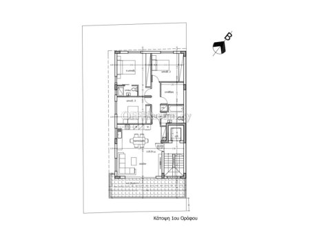 Luxurious Three Bedroom Floor Apartments with Roof Garden and Photovoltaics for Sale in Archangelos Nicosia - 3