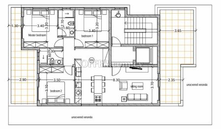 Apartment (Penthouse) in Tombs of the Kings, Paphos for Sale - 2