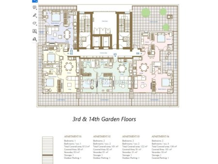 New luxury 2 bedroom apartment on a tower 200m from the sea in Potamos Germasogeias - 2