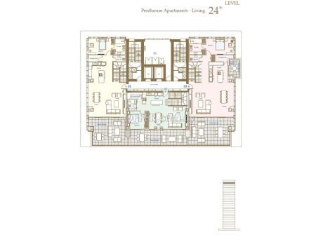 Brand new luxury 4 bedroom penthouse apartment over 3 floors on a tower 200m from the sea in Potamos Germasogeias - 2
