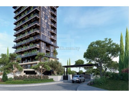 New luxury 2 bedroom apartment on a tower 200m from the sea in Potamos Germasogeias