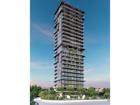 Brand new luxury 4 bedroom penthouse apartment over 3 floors on a tower 200m from the sea in Potamos Germasogeias