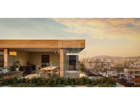 Brand new luxury 3 plus 1 bedrooms penthouse apartment off plan in Mesa Geitonia