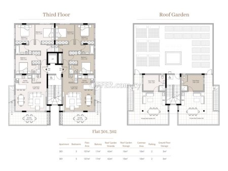 Brand new luxury 3 plus 1 bedrooms penthouse apartment off plan in Mesa Geitonia - 8