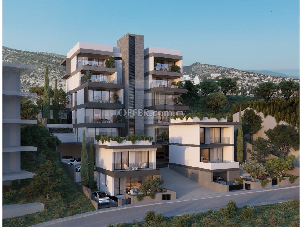 New three bedroom apartment with private yard in Germasogeia Hills Limassol - 1