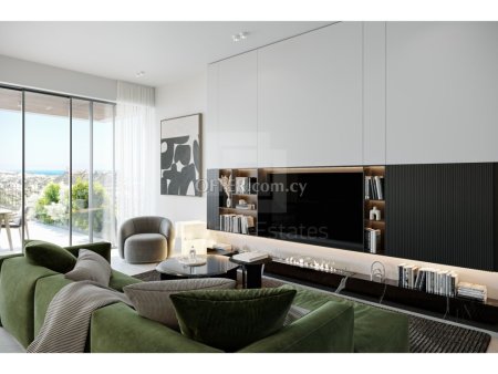 New four bedroom apartment with private yard in Germasogeia Hills Limassol