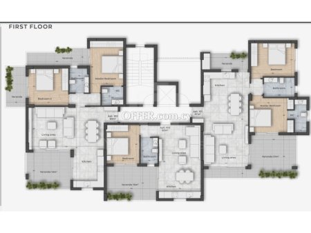 Brand new luxury 2 bedroom ground floor apartment in Germasogeia - 5