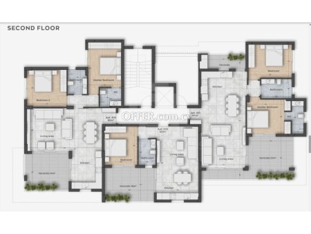 Brand new luxury 2 bedroom ground floor apartment in Germasogeia - 4