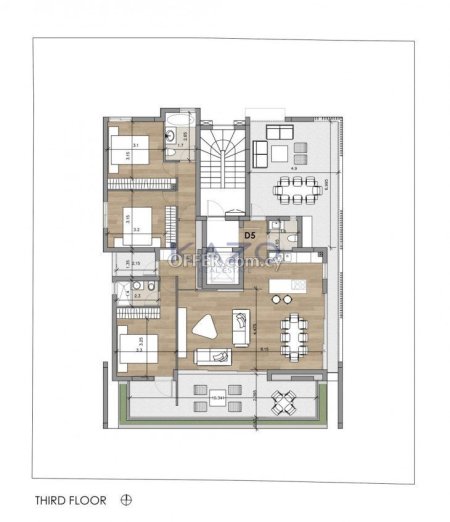 Three Bedroom Whole Floor Apartment for Sale in Agios Nektarios - 4
