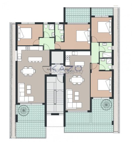 Two Bedroom Top Floor Apartment With Roof Garden for Sale in Zakaki Area - 2