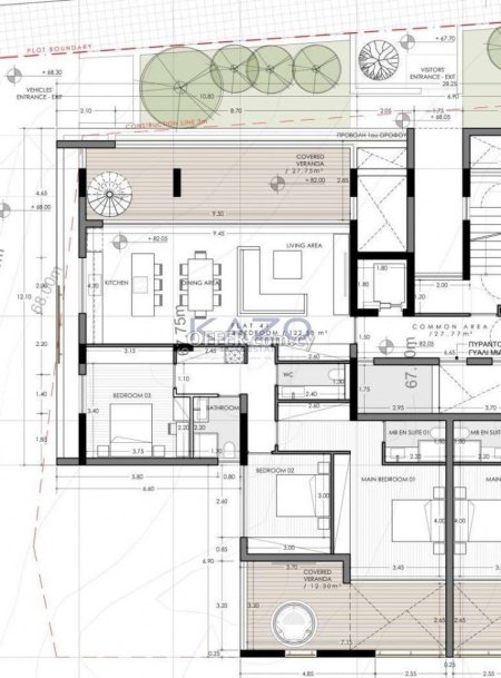Three Bedroom Penthouses with Private Pool for Sale in Mesa Geitonia - 3