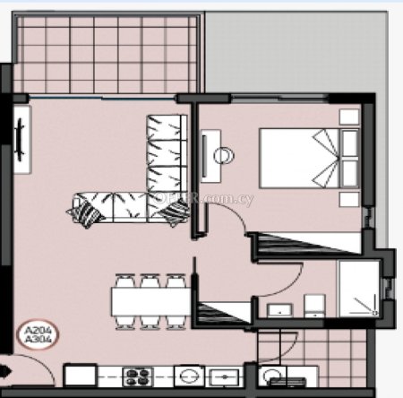 For Sale €320,000 Apartment 1 bedrooms Agios Athanasios Limassol - 4