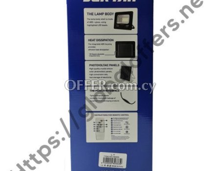 Professional Solar LED Floodlight Jortan 200W IP66 Black - 5