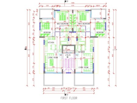 Two bedroom flat with roof garden for sale in Zakaki under construction - 2