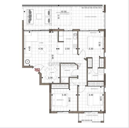 Apartment (Penthouse) in Geroskipou, Paphos for Sale - 2